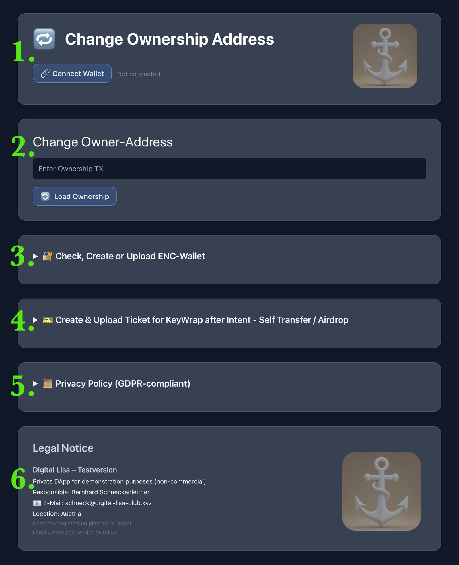 Change Ownership Screenshot