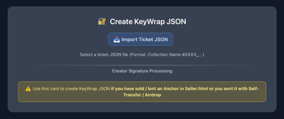 Create KeyWrap JSON Screenshot